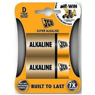 JCB SUPER alkalna baterija LR20, blister 2 kom JCB SUPER alkalna baterija LR20, blister 2 kom