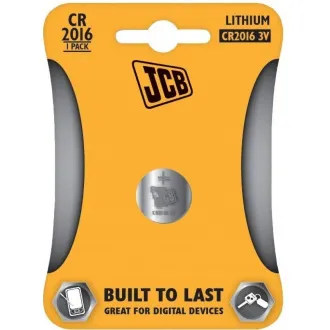 JCB gumbasta litijeva baterija CR2016, blister 1 kom.