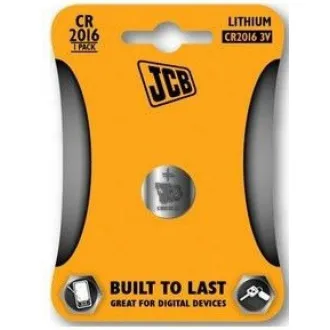 JCB gumbasta litijeva baterija CR2016, blister 1 kom.