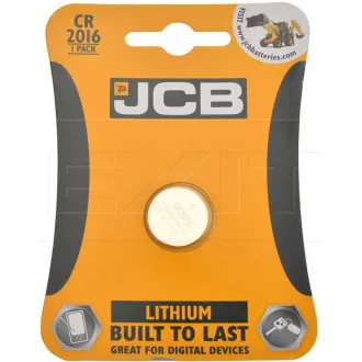 JCB gumbasta litijeva baterija CR2016, blister 1 kom.