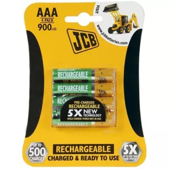 JCB RTU NiMH AAA / R03, 900mAh, napunjen, blister 4 kom