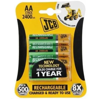 JCB RTU NiMH AA / R06, min.2400mAh, napunjen, blister 4 kom