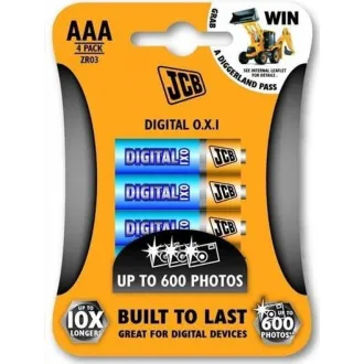 JCB OXI DIGITAL alkalna baterija LR03, blister 4 kom