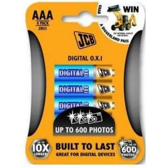 JCB OXI DIGITAL alkalna baterija LR03, blister 4 kom