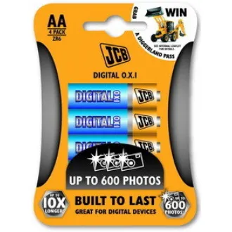 JCB OXI DIGITAL alkalna baterija LR06, blister 4 kom