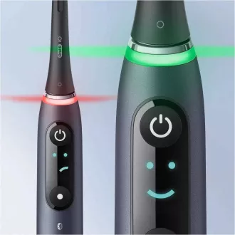 Oral-B iO Series 9 Duo Black Onyx & Rose Quartz set električnih četkica za zube, magnet, 7 načina rada, AI