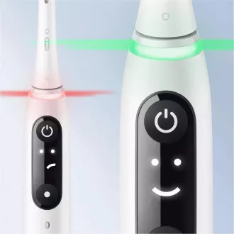 Oral-B iO Series 6 Duo White & Pink Sand set električne četkice za zube, 5 načina rada, AI, timer