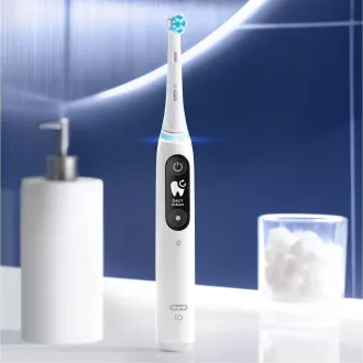 Oral-B iO Series 6 Duo White & Pink Sand set električne četkice za zube, 5 načina rada, AI, timer