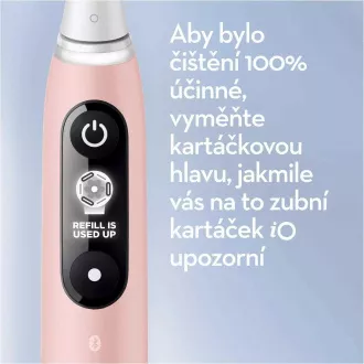 Oral-B iO Series 6 Duo White & Pink Sand set električne četkice za zube, 5 načina rada, AI, timer
