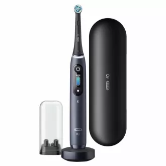 Oral-B iO8 Black Onyx električna četkica za zube, magnetna, 6 modova, timer, senzor pritiska, torbica, crna Oral-B iO8 Black Onyx električna četkica za zube, magnetna, 6 modova, timer, senzor pritiska, torbica, crna