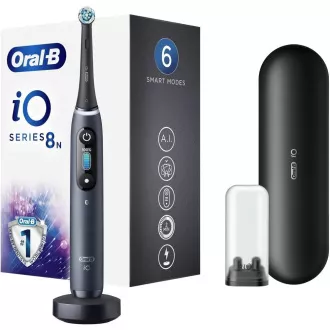 Oral-B iO8 Black Onyx električna četkica za zube, magnetna, 6 modova, timer, senzor pritiska, torbica, crna Oral-B iO8 Black Onyx električna četkica za zube, magnetna, 6 modova, timer, senzor pritiska, torbica, crna