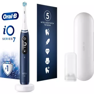 Oral-B iO Series 7 Sapphire električna četkica za zube, 5 načina rada, putna torbica, stanica za brzo punjenje
