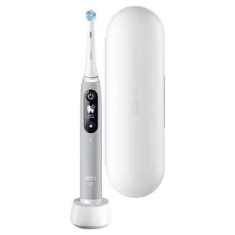 Oral-B iO Series 6 Grey Opal električna četkica za zube, magnetska, 5 načina rada, senzor pritiska, AI, torbica Oral-B iO Series 6 Grey Opal električna četkica za zube, magnetska, 5 načina rada, senzor pritiska, AI, torbica