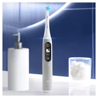 Oral-B iO Series 6 Grey Opal električna četkica za zube, magnetska, 5 načina rada, senzor pritiska, AI, torbica Oral-B iO Series 6 Grey Opal električna četkica za zube, magnetska, 5 načina rada, senzor pritiska, AI, torbica