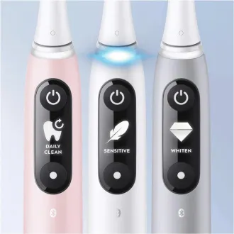 Oral-B iO Series 6 električna četkica za zube, 5 načina rada, mjerač vremena, senzor pritiska, mobilna aplikacija, bijela Oral-B iO Series 6 električna četkica za zube, 5 načina rada, mjerač vremena, senzor pritiska, mobilna aplikacija, bijela
