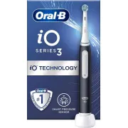 Oral-B iO Series 3 Matt Black električna četkica za zube, magnetska, 3 načina rada, senzor pritiska