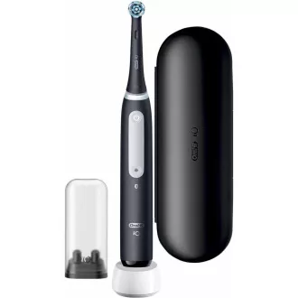 Oral-B iO4 Matt Black električna četkica za zube, magnetna, mjerač vremena, senzor pritiska, mobilna aplikacija, crna Oral-B iO4 Matt Black električna četkica za zube, magnetna, mjerač vremena, senzor pritiska, mobilna aplikacija, crna