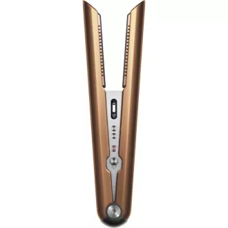 Dyson Corrale HS07 pegla za kosu, 200 W, 3 razine temperature, pametna kontrola temperature, OLED zaslon, bakar/srebro