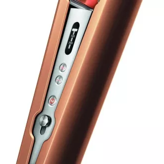 Dyson Corrale HS07 pegla za kosu, 200 W, 3 razine temperature, pametna kontrola temperature, OLED zaslon, bakar/srebro