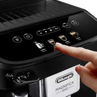DeLonghi Magnifica Evo ECAM 290.21.B, automatski aparat za kavu, ugradni mlin, 1450 W, 15 bara, automatsko gašenje, crna DeLonghi Magnifica Evo ECAM 290.21.B, automatski aparat za kavu, ugradni mlin, 1450 W, 15 bara, automatsko gašenje, crna