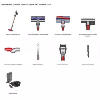 Dyson V10 Absolute (2022) štapni usisavač, 1600 W, baterija, HEPA filter, regulacija snage