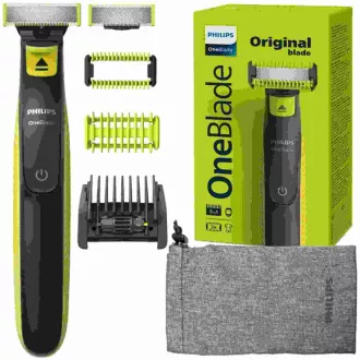 Philips OneBlade QP2821/20 Hibridni trimer za lice i tijelo, podrezivanje, oblikovanje, brijanje, podesivi češalj