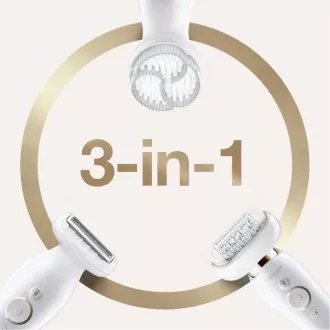 Braun Silk-épil 9 Flex SES 9030 3D epilator, vodootporan, SensoSmart tehnologija, ergonomska ručka, bijelo/zlatno Braun Silk-épil 9 Flex SES 9030 3D epilator, vodootporan, SensoSmart tehnologija, ergonomska ručka, bijelo/zlatno