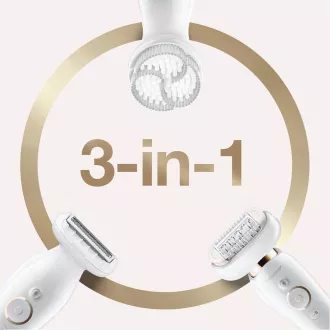 Braun Silk-épil 9 Flex SES 9030 3D epilator, vodootporan, SensoSmart tehnologija, ergonomska ručka, bijelo/zlatno Braun Silk-épil 9 Flex SES 9030 3D epilator, vodootporan, SensoSmart tehnologija, ergonomska ručka, bijelo/zlatno
