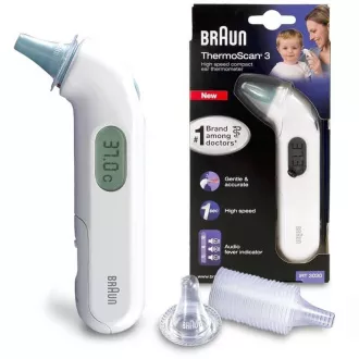 Braun IRT 3030 ThermoScan 3 dječji toplomjer, beskontaktni, infracrveni, u uhu Braun IRT 3030 ThermoScan 3 dječji toplomjer, beskontaktni, infracrveni, u uhu