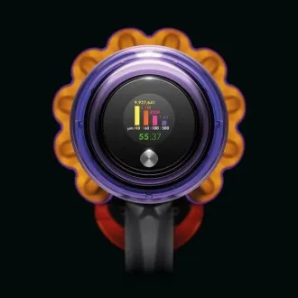 Dyson V15 Detect Absolute 2023, usisavač, 14 ciklona, 240 AW, filtracija cijelog uređaja, izdržljivost do 60 minuta, žuta/siva