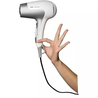 Braun Satin Hair 5 HD580 sušilo za kosu, 2500 W, 2 brzine, 3 temperature, oko za vješanje, bijelo