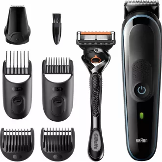Braun Multigroomer 5 MGK5355 7u1 trimer za bradu i kosu, 13x postavke duljine, + Gillette Braun Multigroomer 5 MGK5355 7u1 trimer za bradu i kosu, 13x postavke duljine, + Gillette