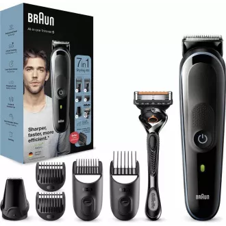 Braun Multigroomer 5 MGK5355 7u1 trimer za bradu i kosu, 13x postavke duljine, + Gillette Braun Multigroomer 5 MGK5355 7u1 trimer za bradu i kosu, 13x postavke duljine, + Gillette