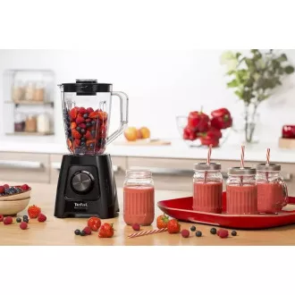 Tefal BL420838 Blendforce 2 stolni blender, 600 W, 2 brzine, pulsna funkcija, drobljenje leda, Smart Lock, crni