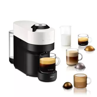 Krups Nespresso XN920110 Vertuo Pop aparat za kavu na kapsule, 1500 W, Wi-Fi. Bluetooth, 4 veličine kave, bijela - Raspakiran