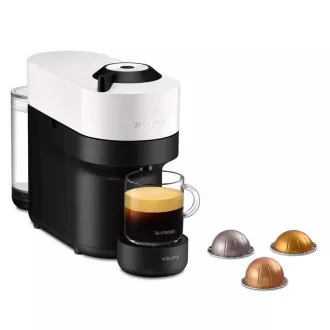 Krups Nespresso XN920110 Vertuo Pop aparat za kavu na kapsule, 1500 W, Wi-Fi. Bluetooth, 4 veličine kave, bijela - Raspakiran