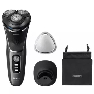 Philips Series 3000 S3343/13 trimer za bradu, PowerCut samooštreće oštrice, suho i mokro brijanje, crna Philips Series 3000 S3343/13 trimer za bradu, PowerCut samooštreće oštrice, suho i mokro brijanje, crna