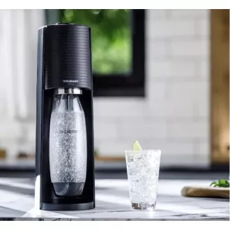 SodaStream Terra Black aparat za sodu, mehanički, 2x 1l SodaStream Fuse boca, CO2 cilindar, crni SodaStream Terra Black aparat za sodu, mehanički, 2x 1l SodaStream Fuse boca, CO2 cilindar, crni