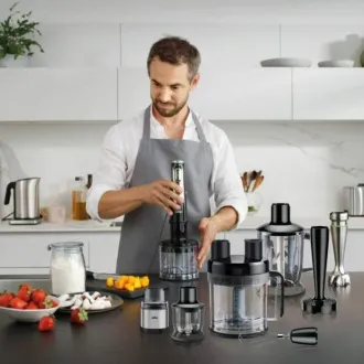 Braun MultiQuick 9 MQ9135XI ručni blender, 1200 W, ActiveBlade, kontinuirana kontrola brzine, SmartSpeed - Raspakiran Braun MultiQuick 9 MQ9135XI ručni blender, 1200 W, ActiveBlade, kontinuirana kontrola brzine, SmartSpeed - Raspakiran