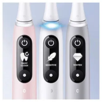 Oral-B iO Series 6s električna četkica za zube, timer, senzor pritiska, 5 programa, Oral-B aplikacija, bijela