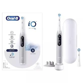 Oral-B iO Series 6s električna četkica za zube, timer, senzor pritiska, 5 programa, Oral-B aplikacija, siva