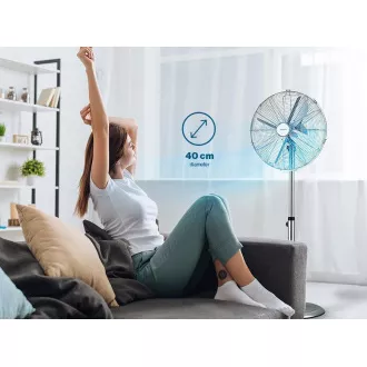 Orava SF-200 X metalni ventilator, 3 brzine, automatska rotacija, srebrna