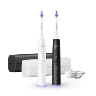 Philips Sonicare 6500 Gentle Clean set električnih četkica za zube, 2 dijela, crna i bijela