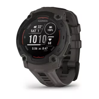Garmin Instinct E – 45 mm, crni s ugljeno-sivim remenom