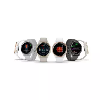 Garmin GPS sportski sat Venu® 2S Rose Gold / White Leather Band