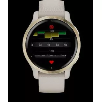 Garmin GPS sportski sat Venu® 2S Rose Gold / White Leather Band