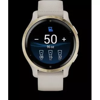 Garmin GPS sportski sat Venu® 2S Rose Gold / White Leather Band