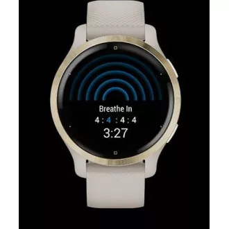 Garmin GPS sportski sat Venu® 2S Rose Gold / White Leather Band