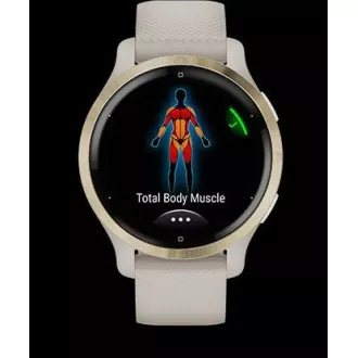 Garmin GPS sportski sat Venu® 2S Rose Gold / White Leather Band