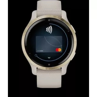 Garmin GPS sportski sat Venu® 2S Rose Gold / White Leather Band